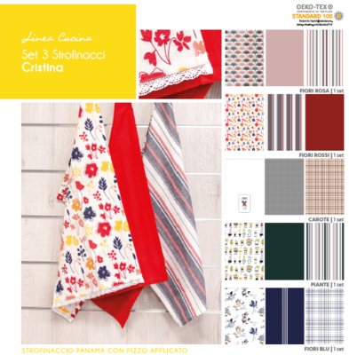 SET STROFINACCIO CRISTINA 3PZ Ingrosso Casa natale Tellini S.r.l.